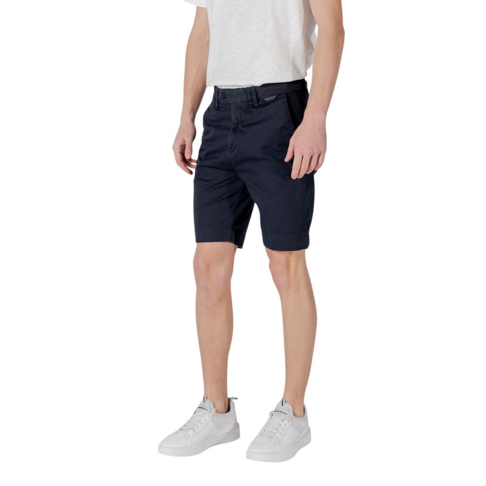 Antony Morato Blue Cotton Bermuda Shorts