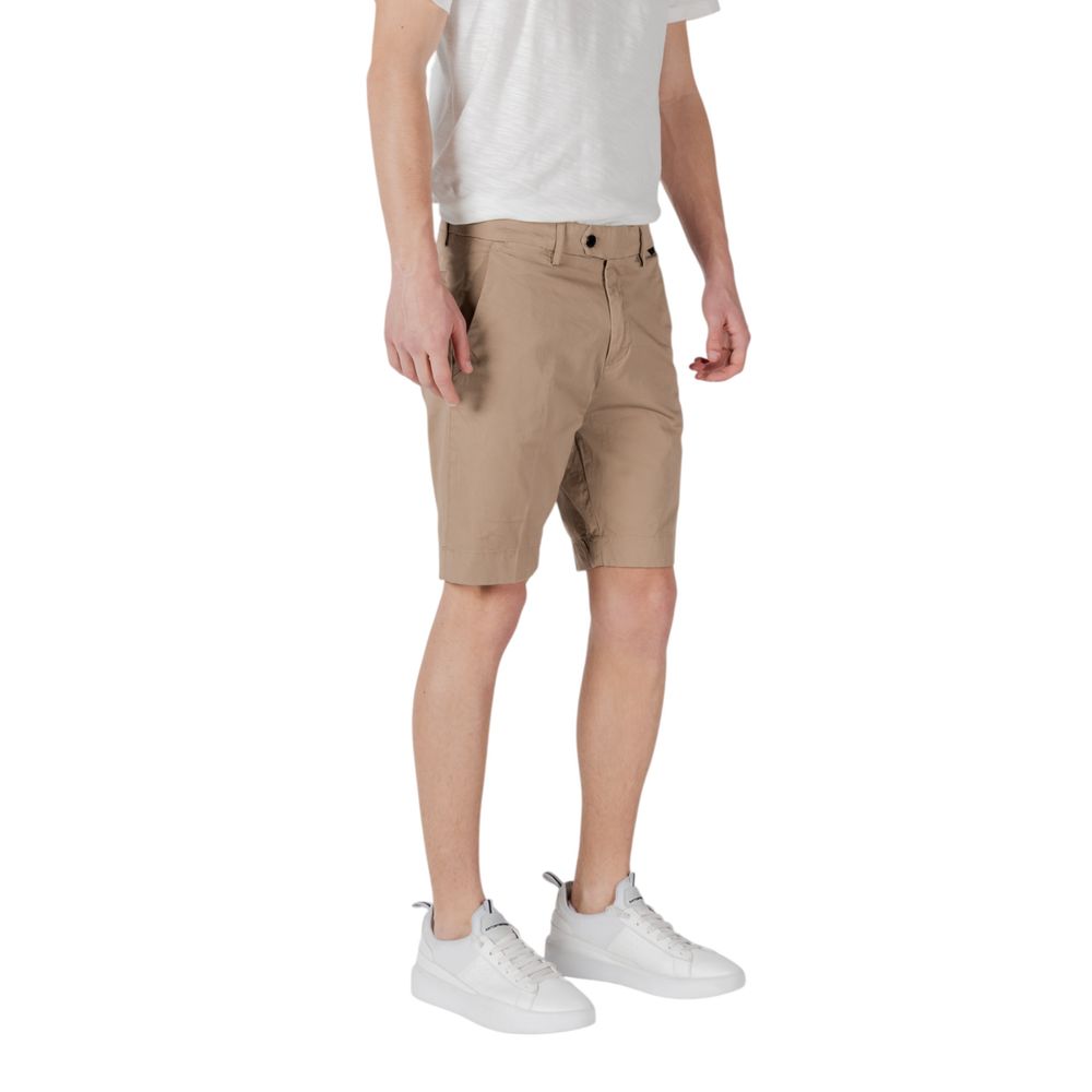Antony Morato Beige Cotton Bermuda Shorts | Regal Royce