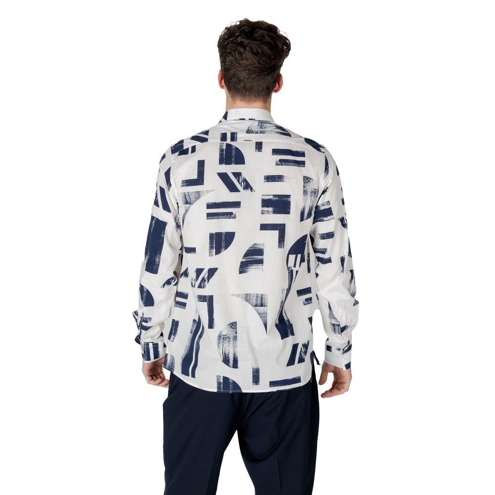 Antony Morato Blue Viscose Pattern Shirt | Regal Royce