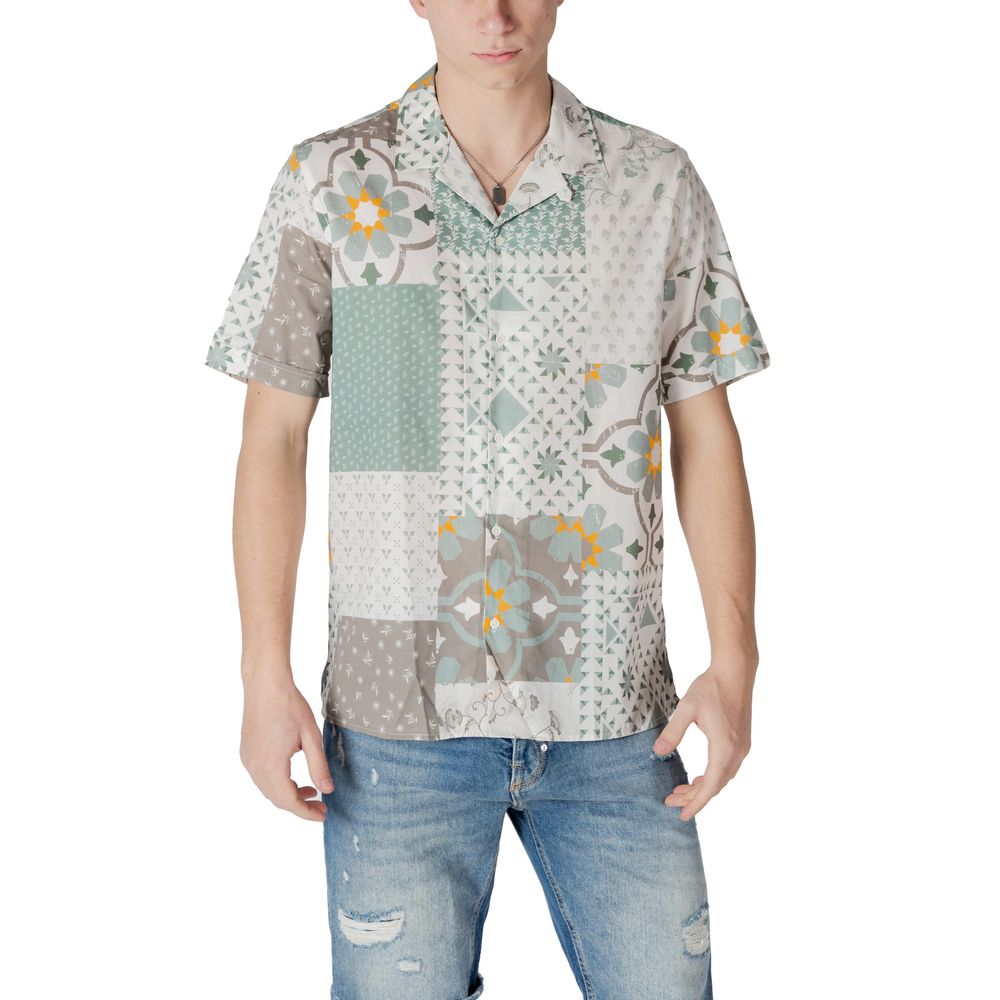 Antony Morato Green Viscose Shortsleeve Shirt | Regal Royce