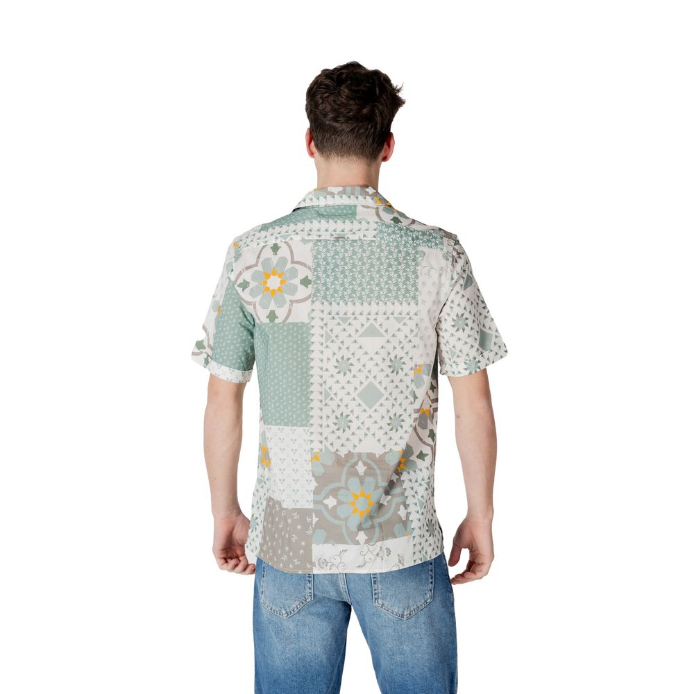 Antony Morato Green Viscose Shortsleeve Shirt | Regal Royce