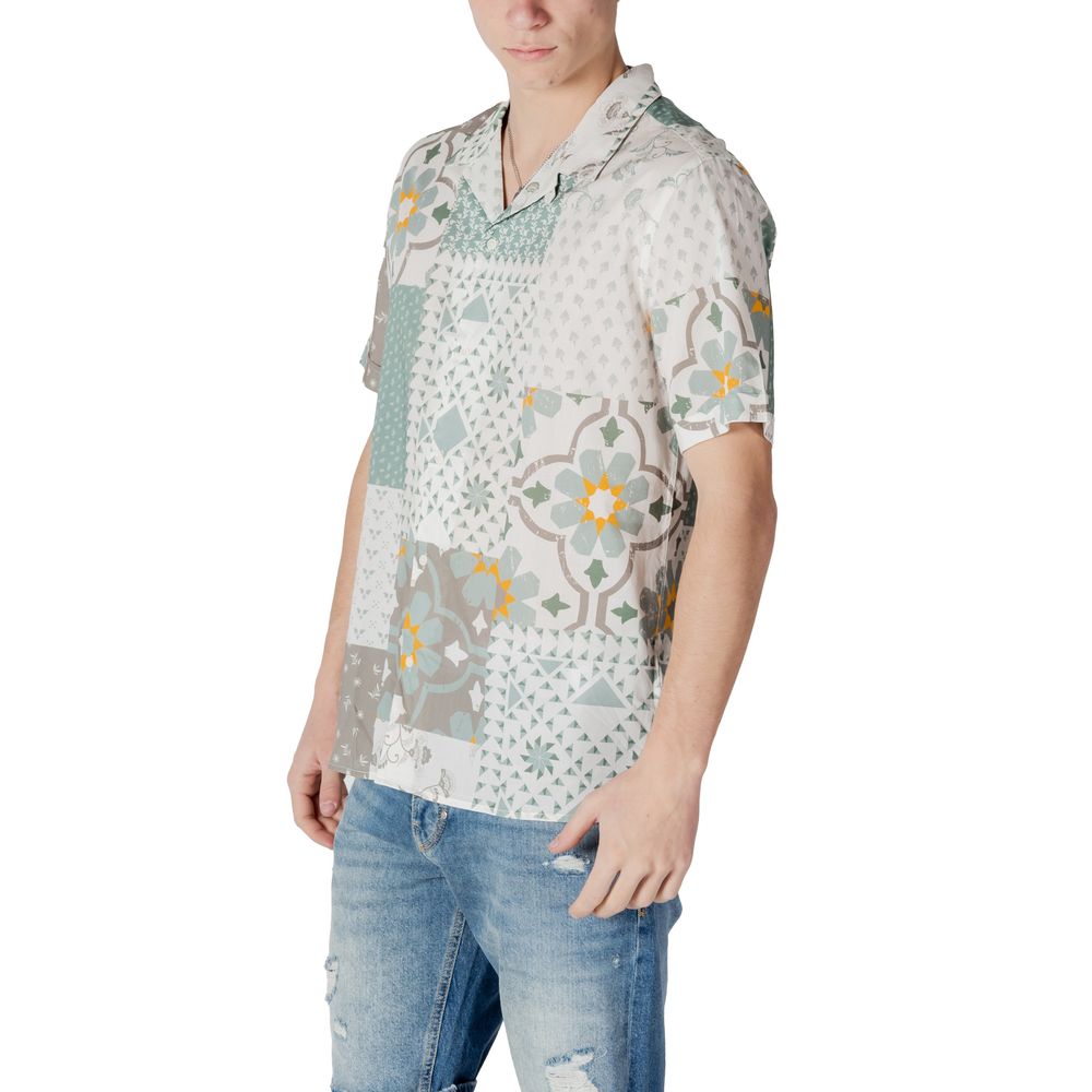 Antony Morato Green Viscose Shortsleeve Shirt | Regal Royce