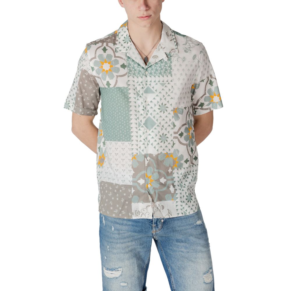 Antony Morato Green Viscose Shortsleeve Shirt | Regal Royce