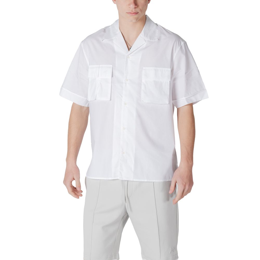Antony Morato White Lyocell Shortsleeve Shirt | Regal Royce