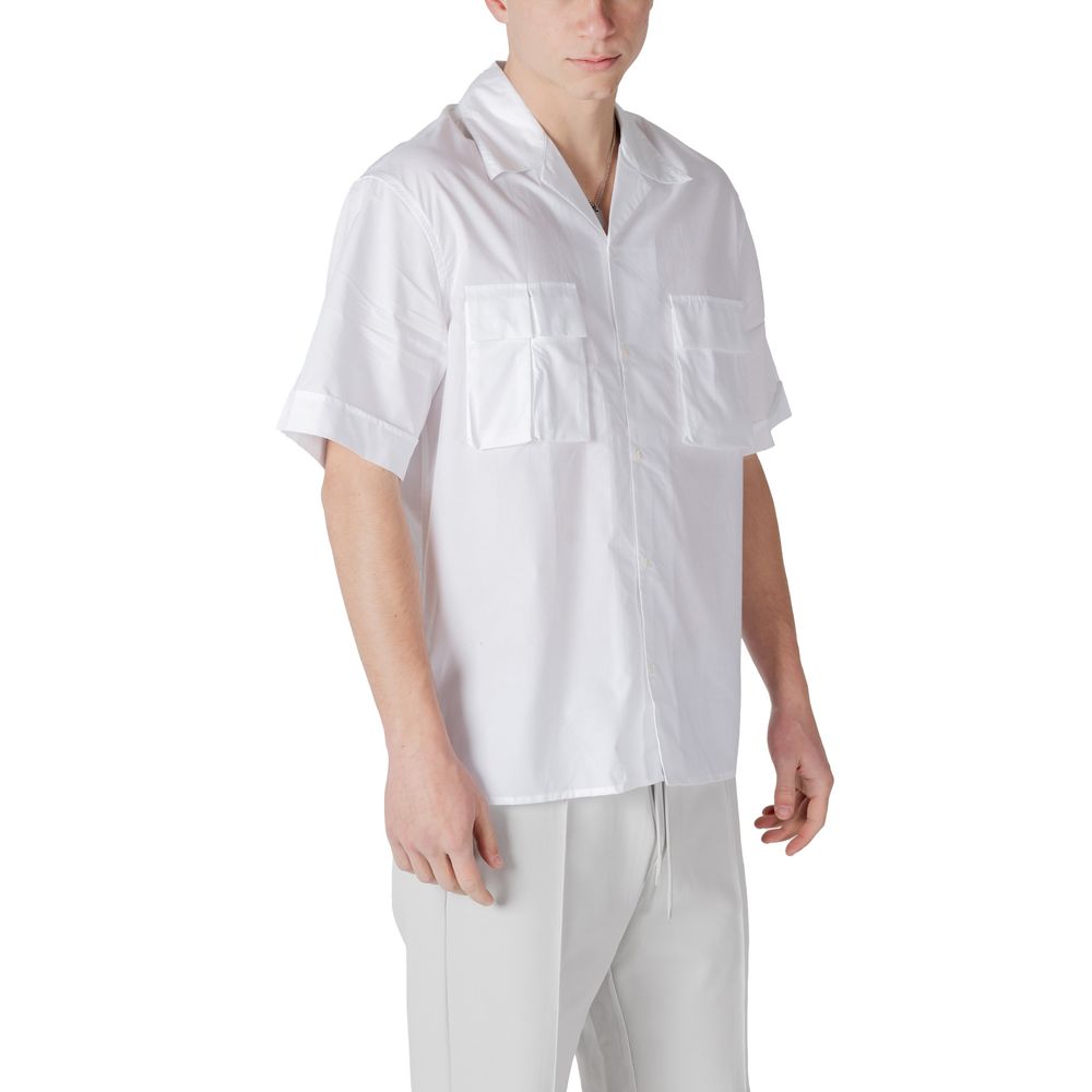 Antony Morato White Lyocell Shortsleeve Shirt | Regal Royce