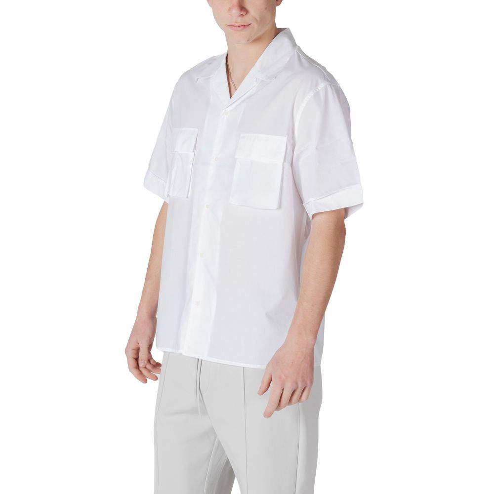 Antony Morato White Lyocell Shortsleeve Shirt | Regal Royce