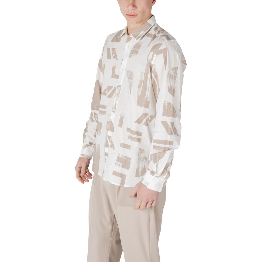 Antony Morato Beige Viscose Shirt | Regal Royce