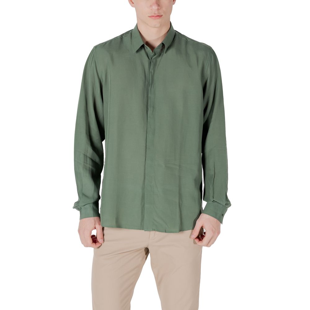 Antony Morato Green Lyocell Shirt | Regal Royce