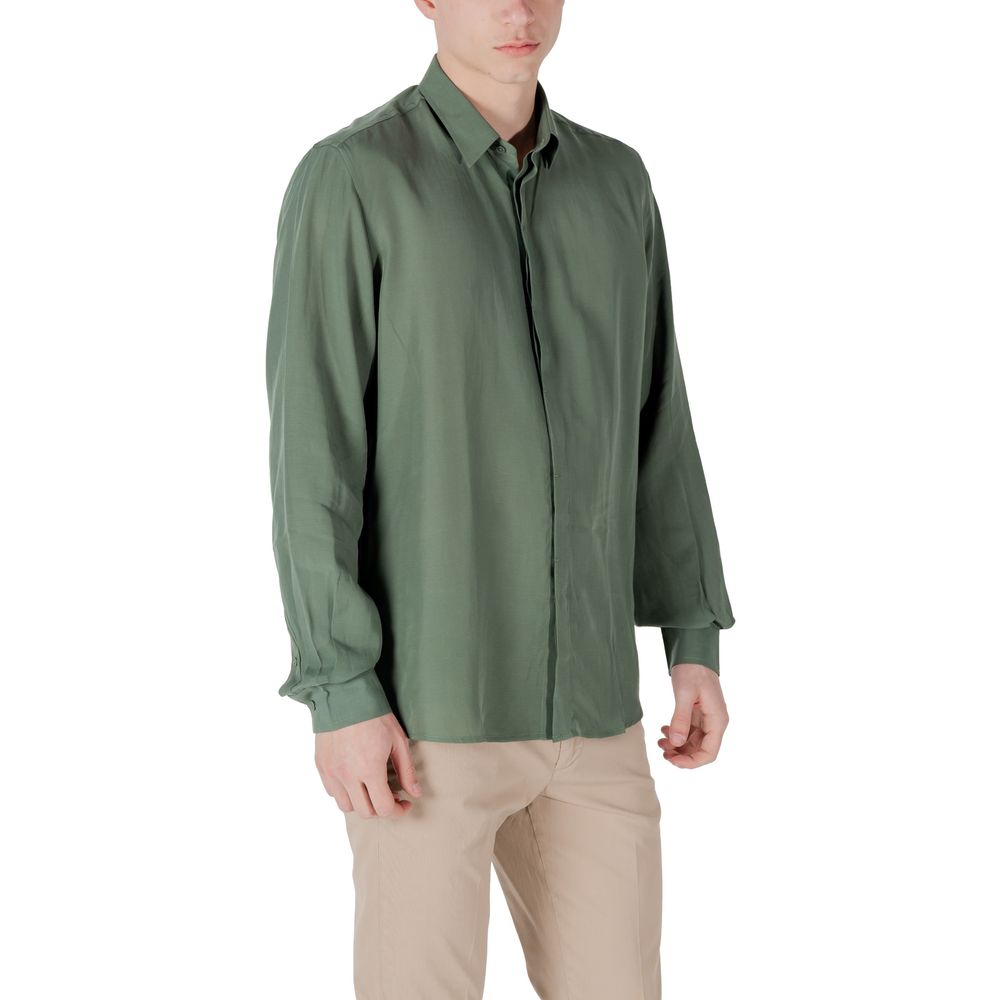 Antony Morato Green Lyocell Shirt | Regal Royce