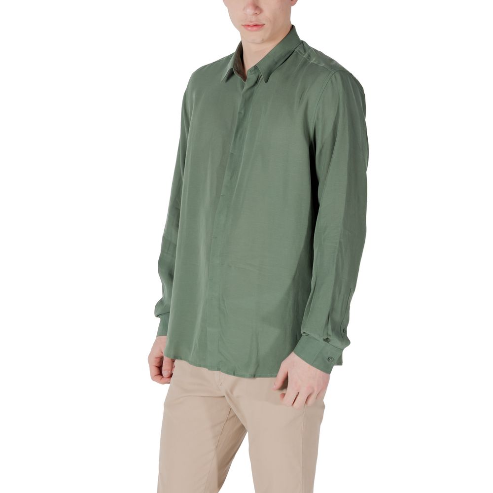 Antony Morato Green Lyocell Shirt | Regal Royce