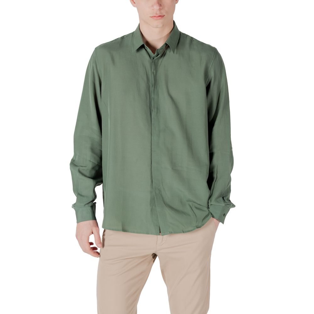 Antony Morato Green Lyocell Shirt | Regal Royce