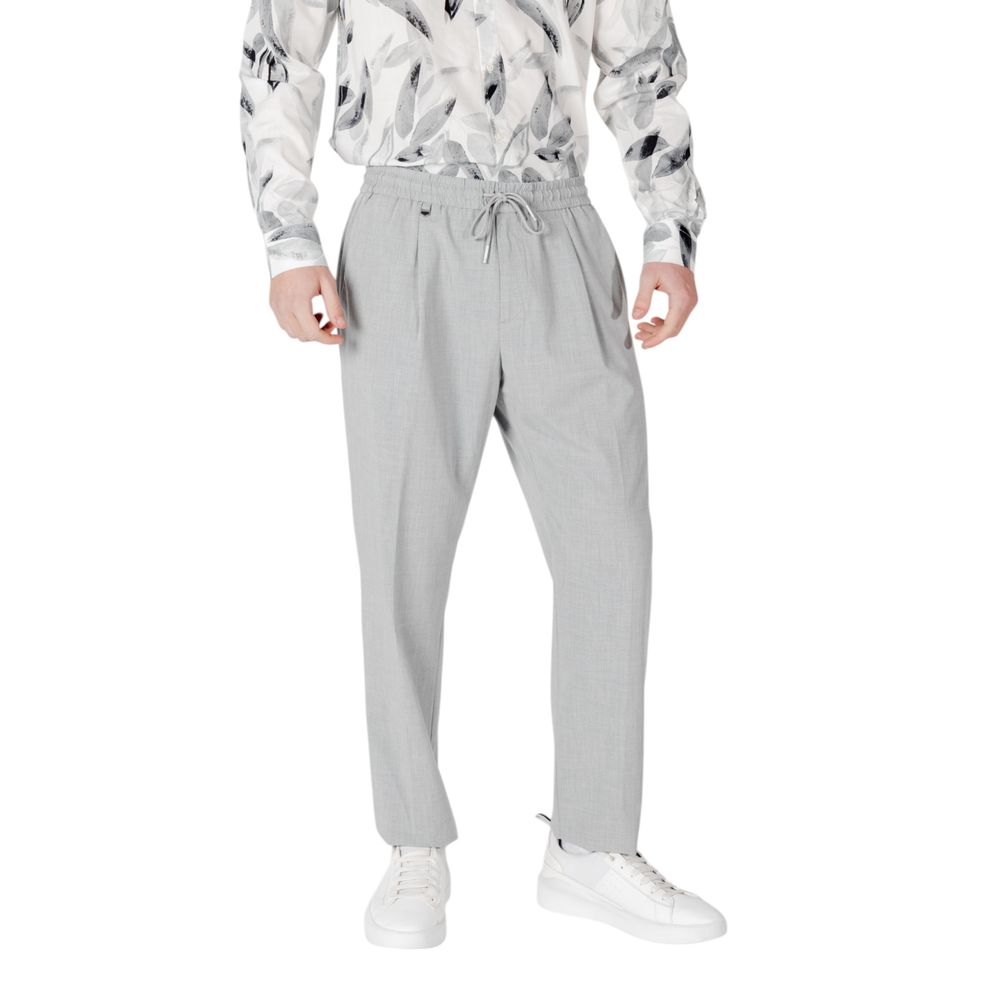 Antony Morato Gray Polyester Casual Pants | Regal Royce