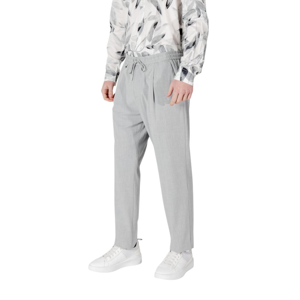 Antony Morato Gray Polyester Casual Pants | Regal Royce