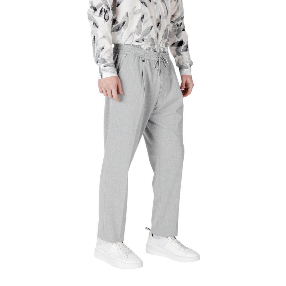 Antony Morato Gray Polyester Casual Pants | Regal Royce