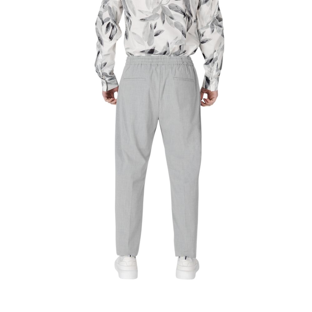 Antony Morato Gray Polyester Casual Pants | Regal Royce