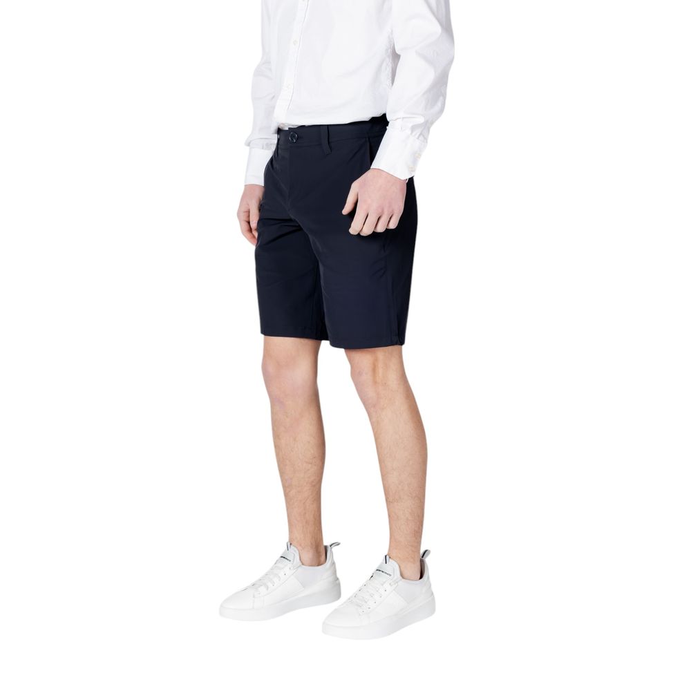 Armani Exchange Blue Polyamide Bermuda Shorts