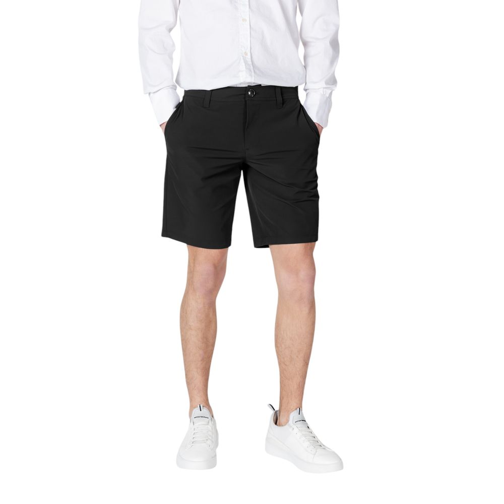 Armani Exchange Black Polyamide Bermuda Shorts | Regal Royce