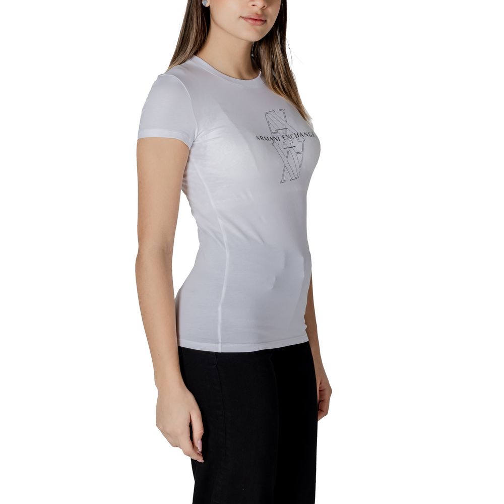 Armani Exchange White Cotton T-Shirt | Regal Royce