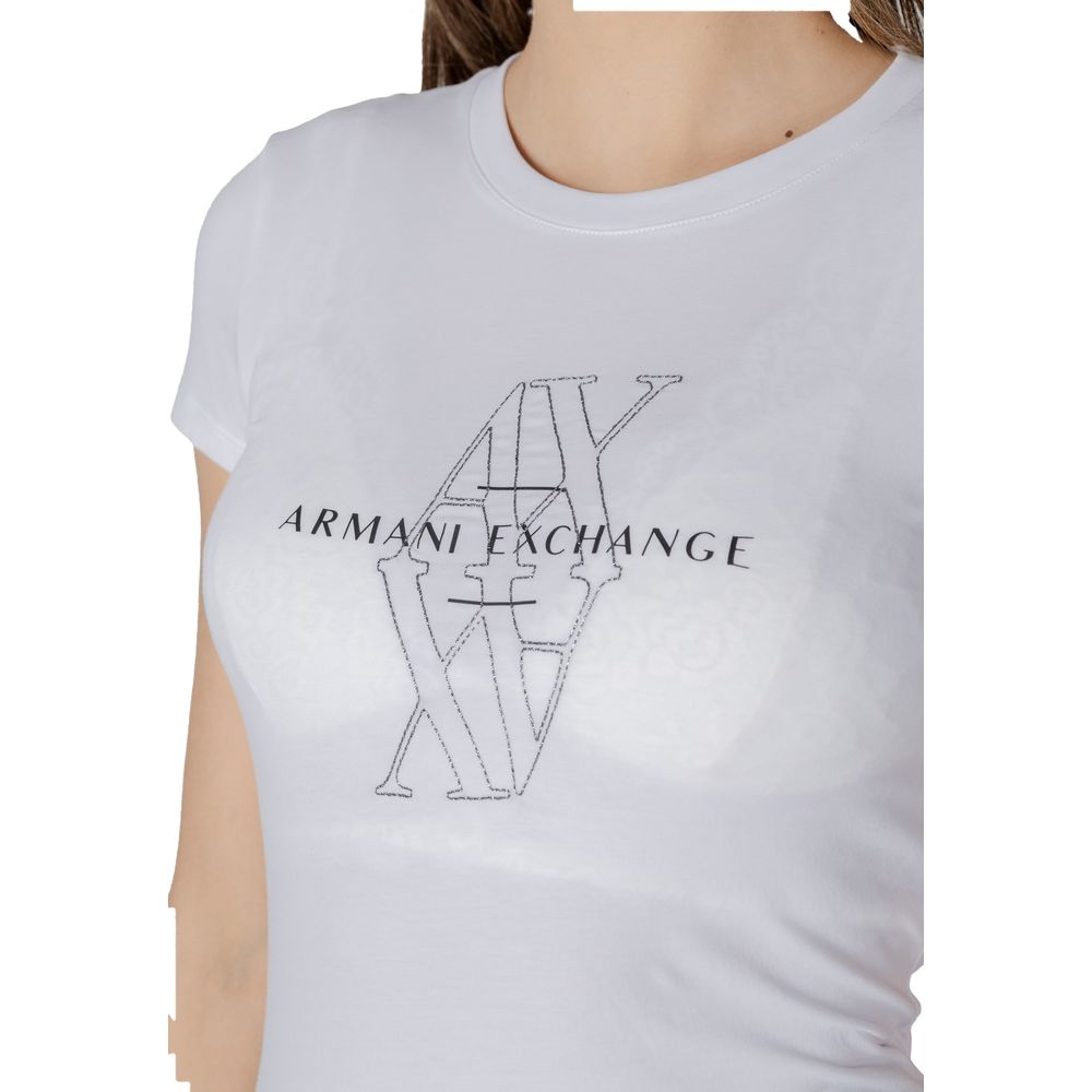 Armani Exchange White Cotton T-Shirt | Regal Royce