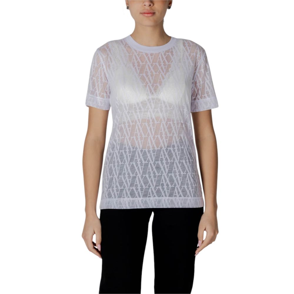 Armani Exchange White Polyester T-Shirt | Regal Royce