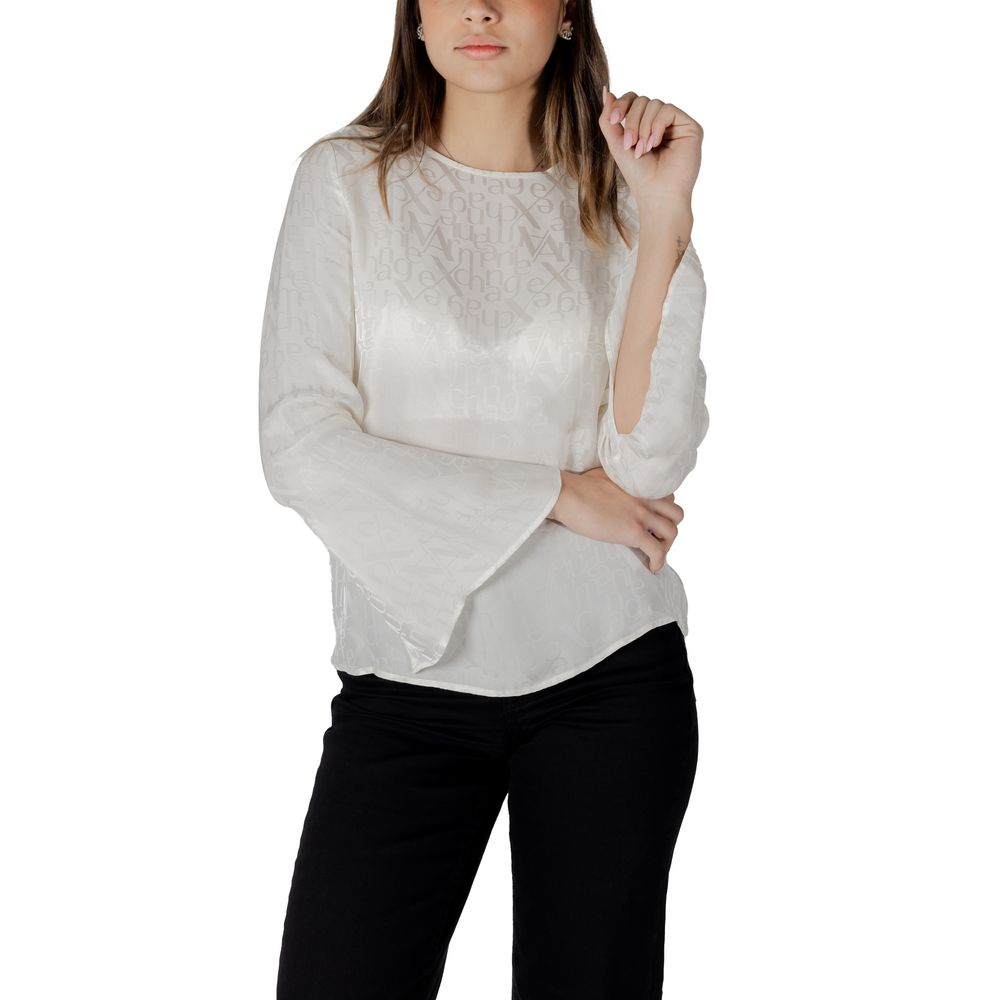Armani Exchange Cream Viscose Blouse | Regal Royce