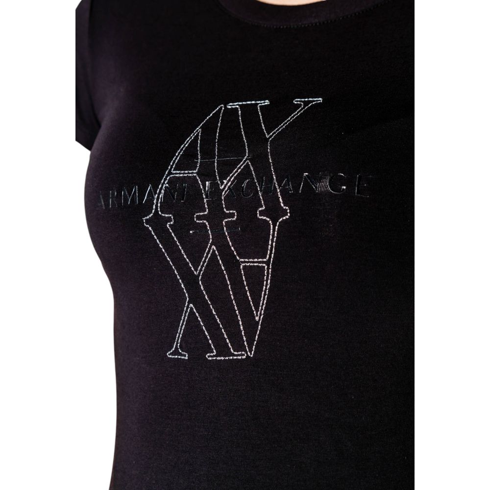 Armani Exchange Black Cotton T-Shirt | Regal Royce