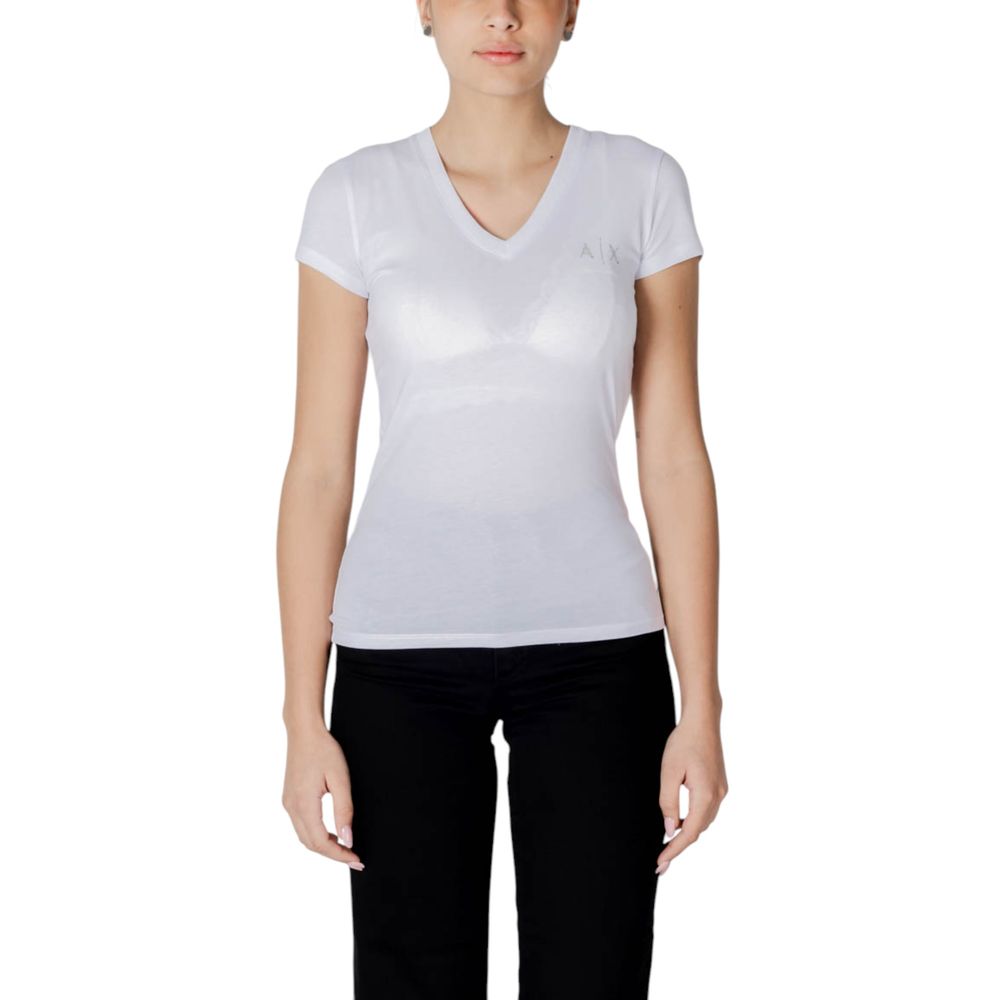 Armani Exchange White Cotton T-Shirt | Regal Royce