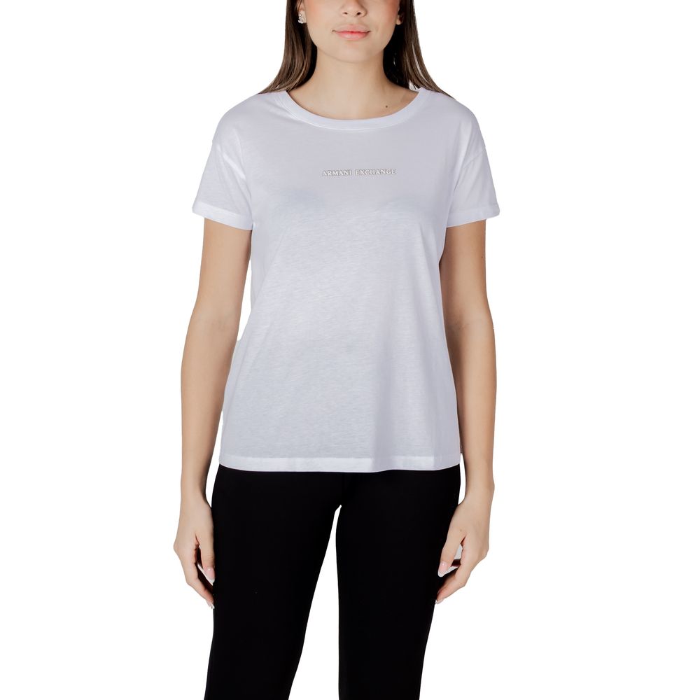Armani Exchange White Cotton T-Shirt | Regal Royce