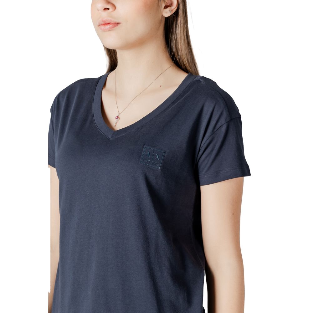 Armani Exchange Blue Cotton T-Shirt | Regal Royce