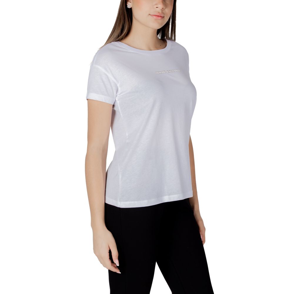 Armani Exchange White Cotton T-Shirt | Regal Royce