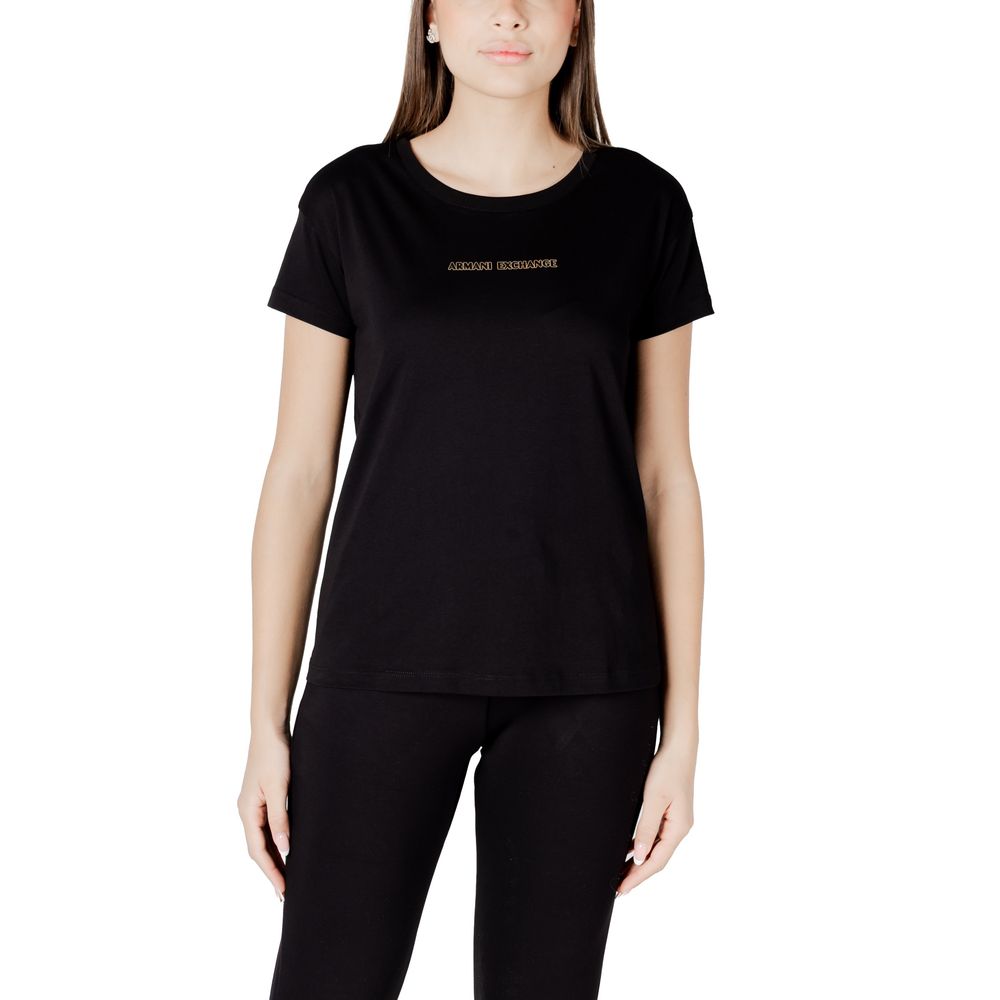 Armani Exchange Black Cotton T-Shirt | Regal Royce
