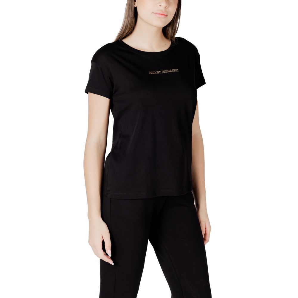 Armani Exchange Black Cotton T-Shirt | Regal Royce