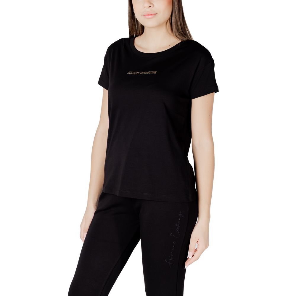 Armani Exchange Black Cotton T-Shirt | Regal Royce