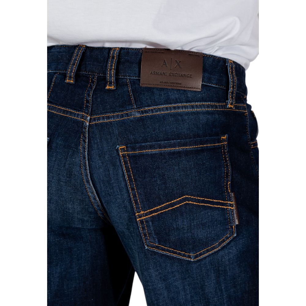 Armani Exchange Blue Cotton Bermuda Shorts | Regal Royce