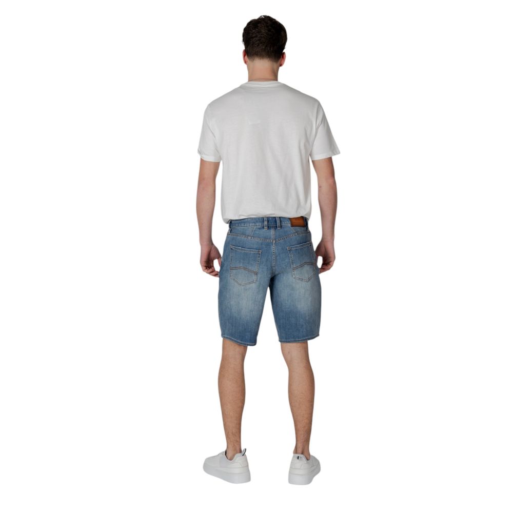 Armani Exchange Blue Polyester Bermuda Shorts | Regal Royce