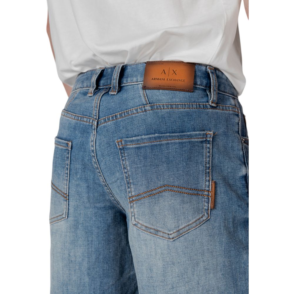 Armani Exchange Blue Polyester Bermuda Shorts | Regal Royce