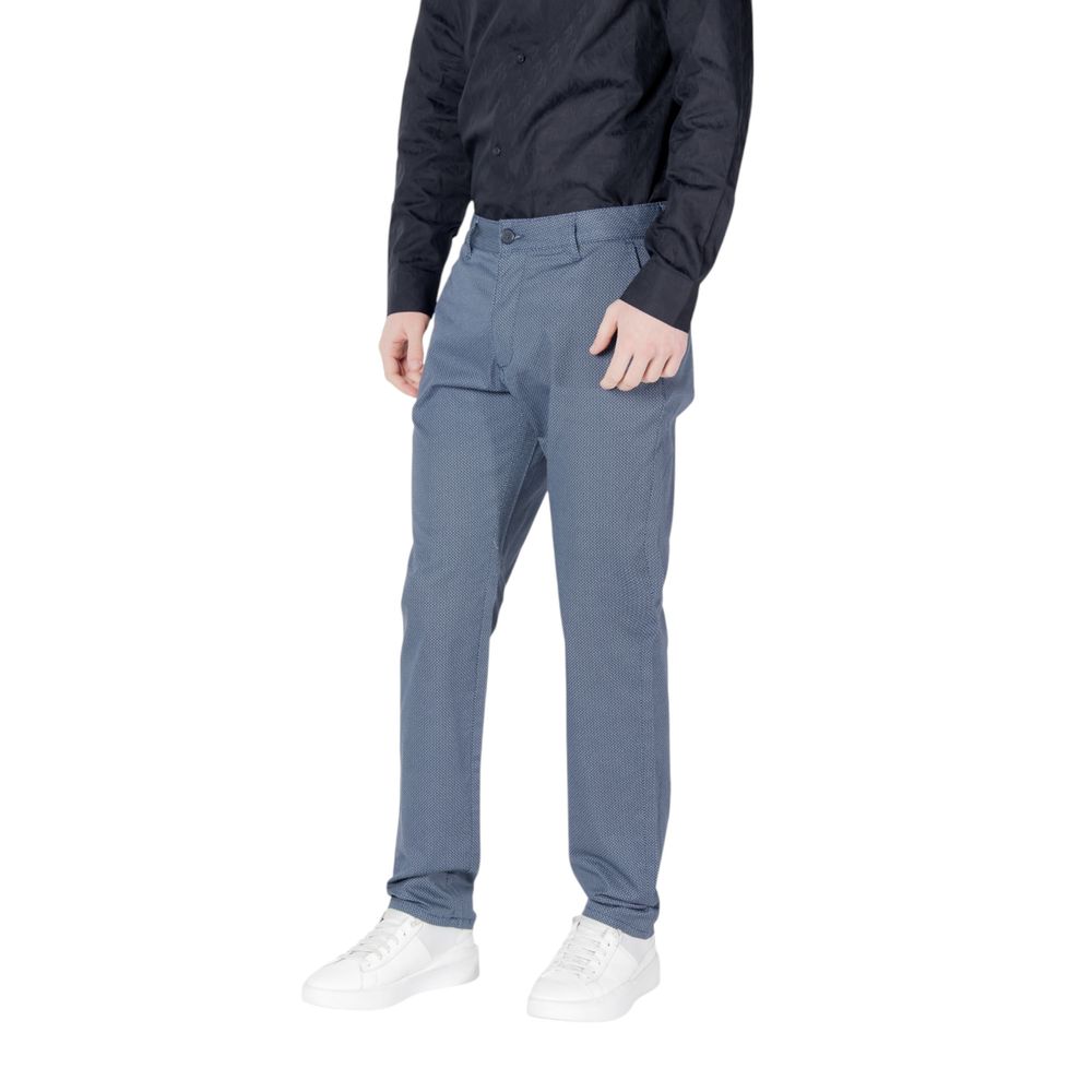 Armani Exchange Blue Cotton Skinny Pants | Regal Royce