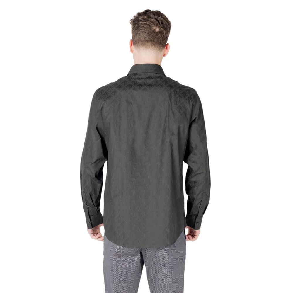 Armani Exchange Black Cotton Dress Shirt | Regal Royce