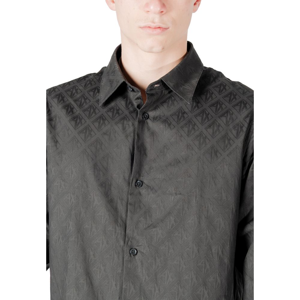 Armani Exchange Black Cotton Dress Shirt | Regal Royce