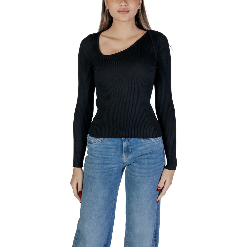 Vila Clothes Black Viscose Sweatshirt | Regal Royce