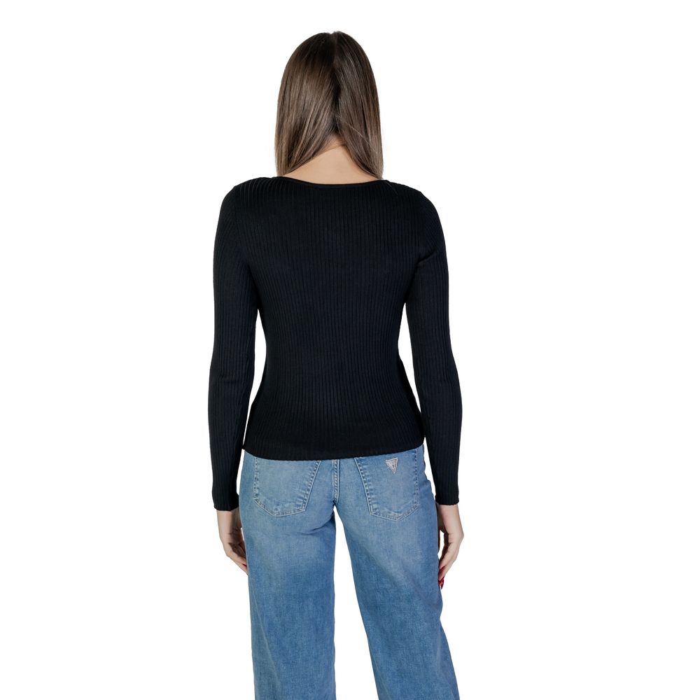 Vila Clothes Black Viscose Sweatshirt | Regal Royce