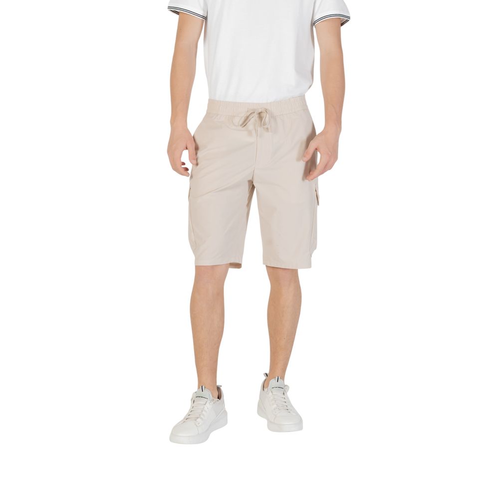 Hugo Boss Beige Polyester Bermuda Shorts | Regal Royce