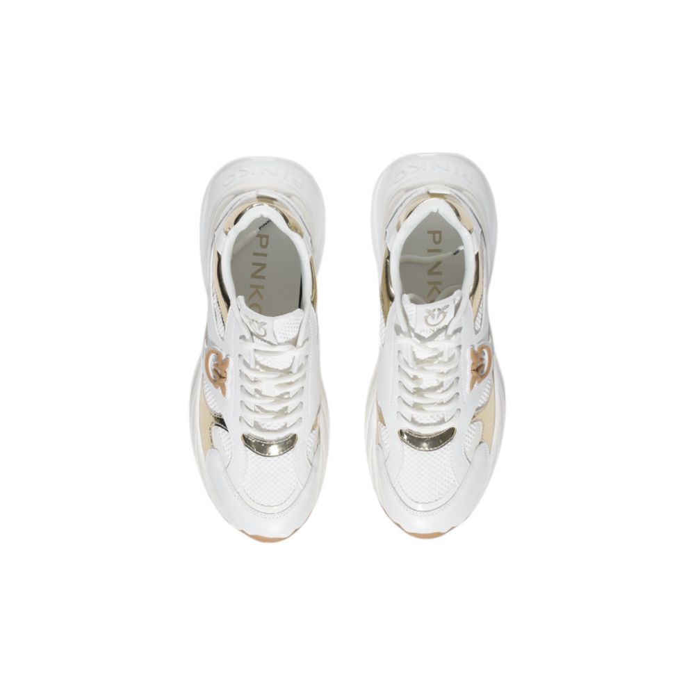 PINKO White Leather Chunky Sneakers | Regal Royce