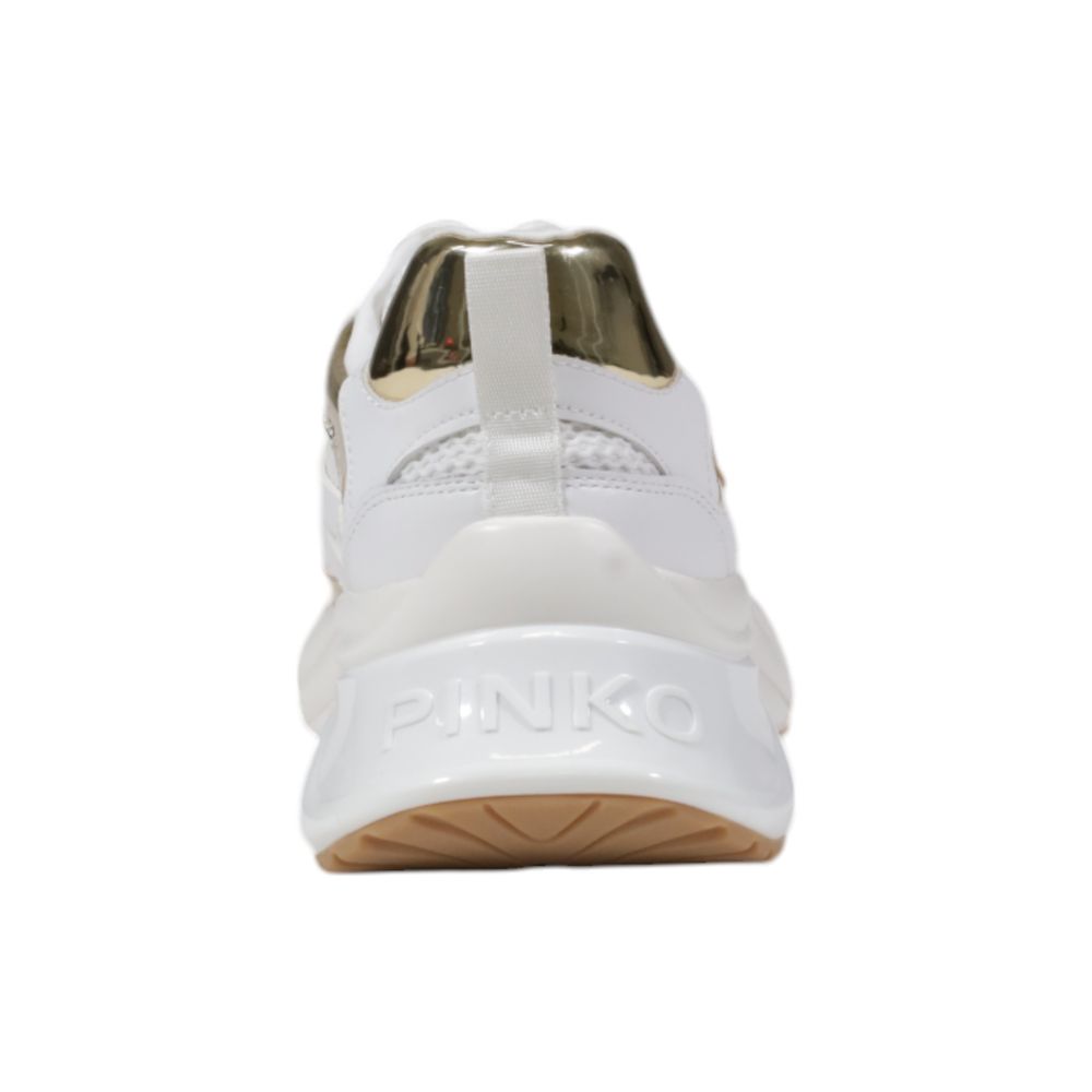 PINKO White Leather Chunky Sneakers | Regal Royce