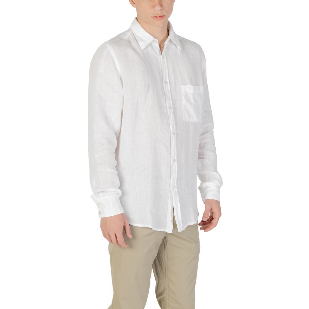 Hugo Boss White Linen Dress Shirt | Regal Royce