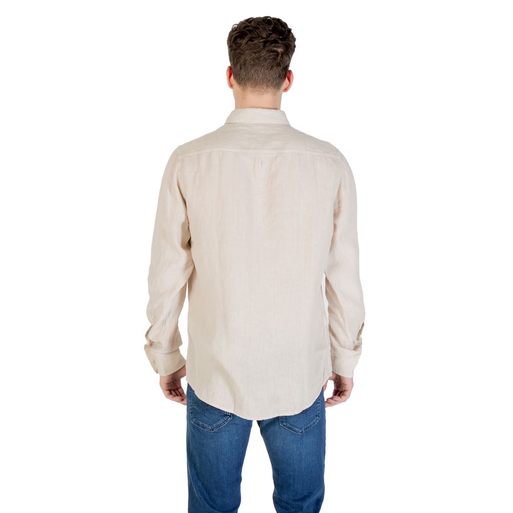 Hugo Boss Beige Linen Shirt | Regal Royce