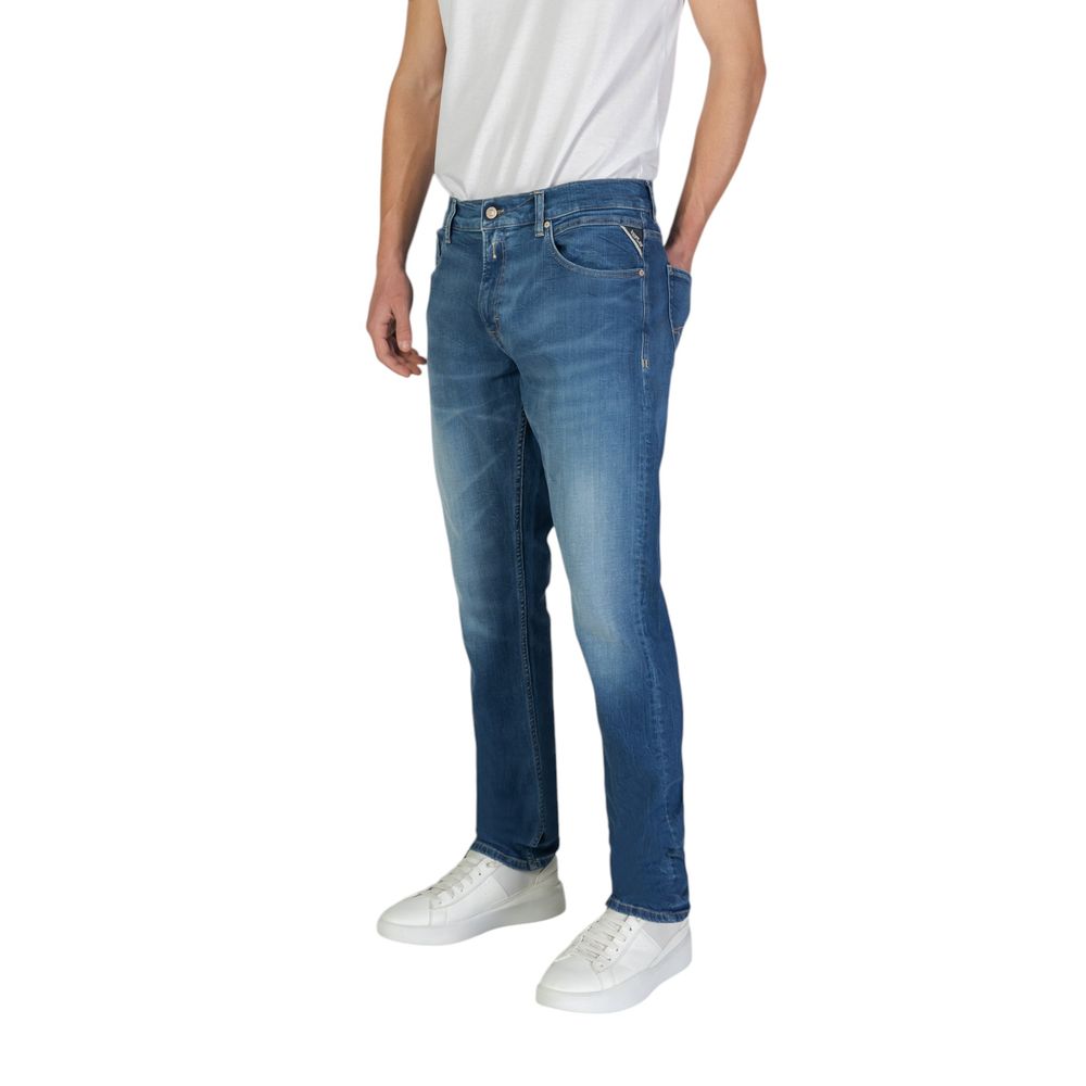 Replay Blue Cotton Slim Fit Jeans | Regal Royce
