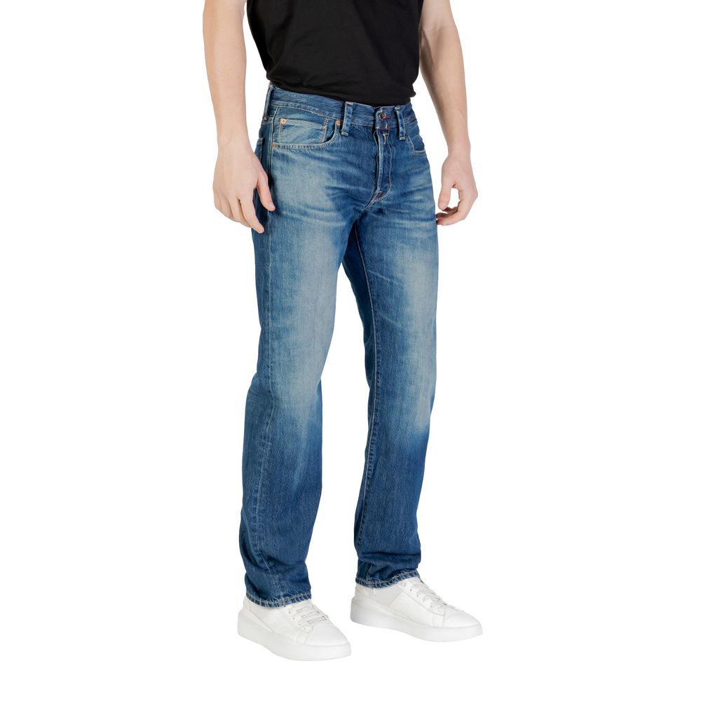 Replay Blue Cotton Relaxed Fit Jeans | Regal Royce