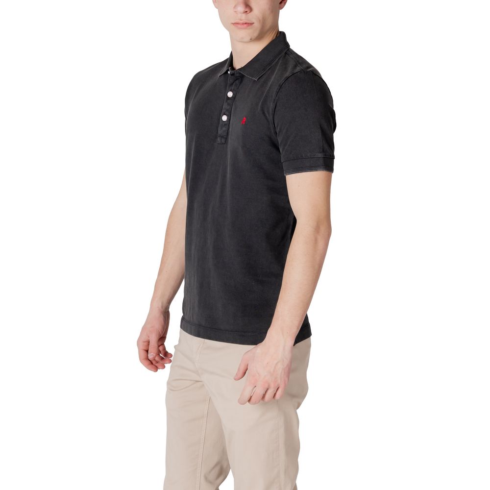 Replay Black Cotton Polo Shirt | Regal Royce