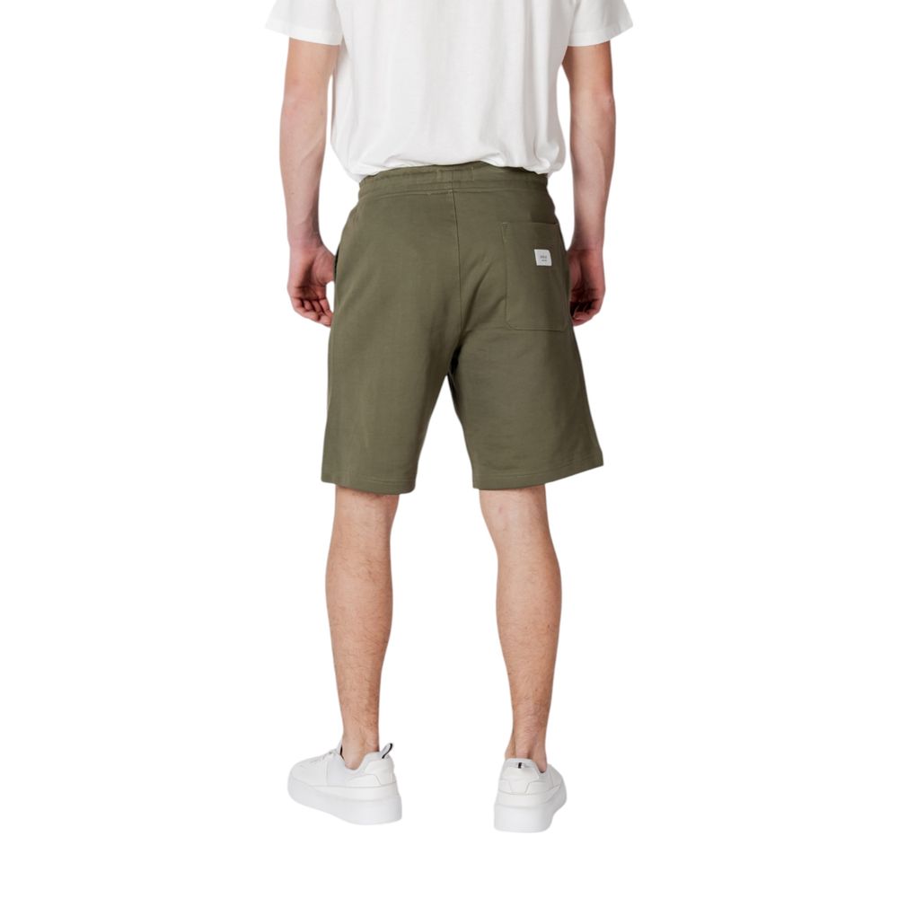 Replay Green Cotton Bermuda Shorts | Regal Royce